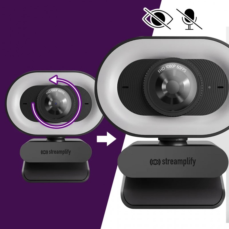 Streamplify стрийминг уеб камера Streaming Web Camera CAM PLUS - 1080p@60FPS, 2MP - SPCW-CLFH221.11