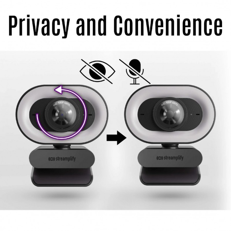 Streamplify стрийминг уеб камера Streaming Web Camera CAM PLUS - 1080p@60FPS, 2MP - SPCW-CLFH221.11