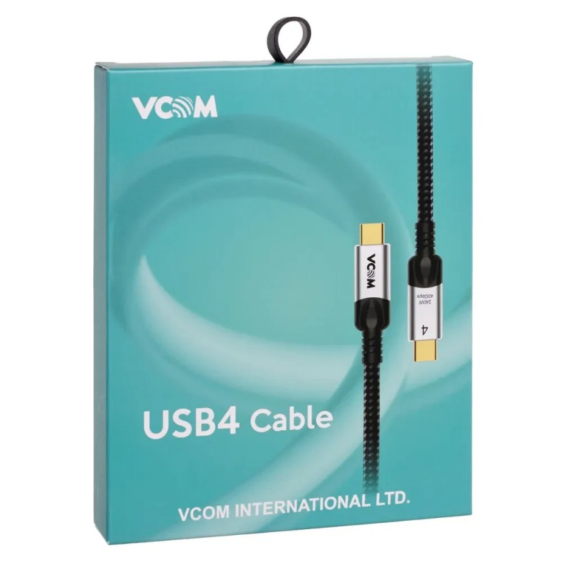 VCom кабел USB4.0 USB-C/USB-C 40Gbps, 240W - CU560-1.2m, CU560-1.2m