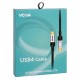 VCom кабел USB4.0 USB-C/USB-C 40Gbps, 240W - CU560-1.2m, CU560-1.2m