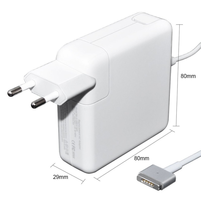 Makki зарядно за лаптоп заместител Laptop Adapter Apple - 20V 4.25A 85W T tip G2 MagSafe2 - MAKKI-NA-AP-35-MAKKI-NA-AP-35