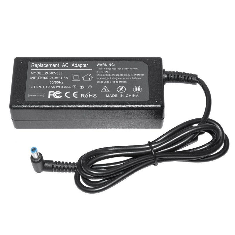Makki зарядно за лаптоп заместител Laptop Adapter HP 19.5V 3.33A 65W 4.5x3.0mm blue - MAKKI-NA-H-09-MAKKI-NA-H-09