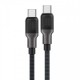 Acefast Кабел USB-C to USB-C Cable 60W Silicone braid 1.2m - C10-03 - Black, ACEFAST-C10-03