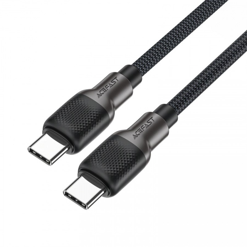 Acefast Кабел USB-C to USB-C Cable 60W Silicone braid 1.2m - C10-03 - Black, ACEFAST-C10-03