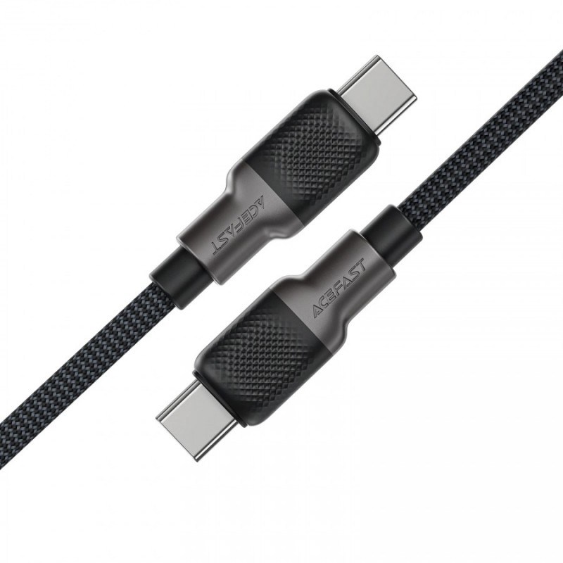 Acefast Кабел USB-C to USB-C Cable 60W Silicone braid 1.2m - C10-03 - Black, ACEFAST-C10-03