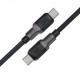 Acefast Кабел USB-C to USB-C Cable 60W Silicone braid 1.2m - C10-03 - Black, ACEFAST-C10-03