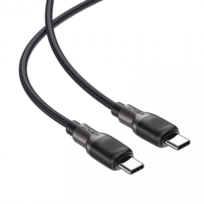 Acefast Кабел USB-C to USB-C Cable 60W Silicone braid 1.2m - C10-03 - Black, ACEFAST-C10-03