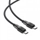 Acefast Кабел USB-C to USB-C Cable 60W Silicone braid 1.2m - C10-03 - Black, ACEFAST-C10-03