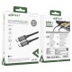 Acefast Кабел USB-C to USB-C Cable 60W Stainless steel in transparent shell 1.2m - C12-03 - Black, ACEFAST-C12-03-BK