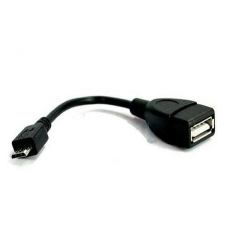 VCom Кабел OTG USB AF / Micro USB Black - CU226-0.2m-CU226-0.2m
