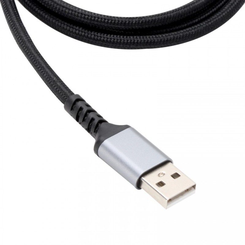 VCom Кабел USB 3.1 Micro type C / USB 2.0 AM Black - CU405M-1.8m, CU405M-1.8m