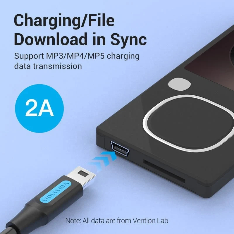 Vention Кабел USB 2.0 C M / Mini USB 5pin 0.5m - COWBD