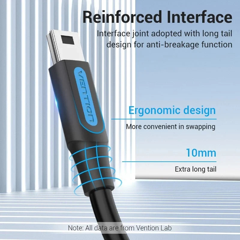 Vention Кабел USB 2.0 C M / Mini USB 5pin 0.5m - COWBD