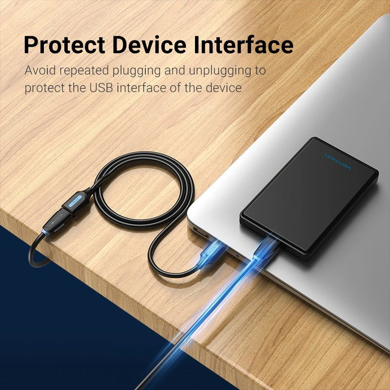 Vention Кабел USB 3.0  Extension AM / AF - 3.0M Black - CBHBG, CBHBI