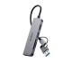 Orico хъб HUB USB-C/A 4 port - USB3.0 x 1, SD/TF x 2, USB2.0 x 2, USB-C x 2, Aluminium - YSA6-U3-GY, YSA6-U3-GY-BP