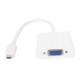 VCom Адаптер Adapter Mini HDMI CM to VGA F White - CG592-0.15m-CG592-0.15m