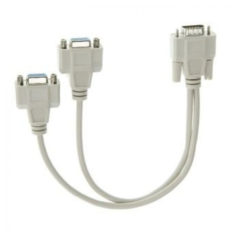 VCom Сплитер VGA splitter HD15 M - 2xHD15 F - CG021-0.2m-CG021-0.2m