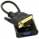 VCom активен преходник Adapter DVI-D 24+1 M -> VGA F Active - CG491-0.15m-CG491-0.15m