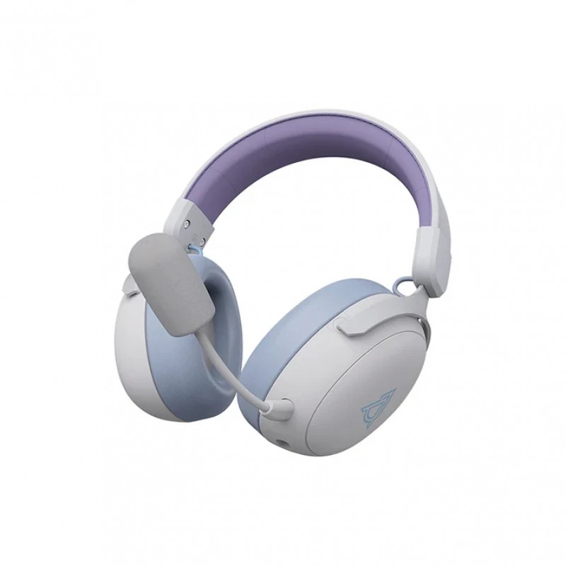 Ajazz безжични геймърски слушалки Wireless Gaming Headphones - AHM08 MAX Purple, White, Blue - Bluetooth , 2.4G