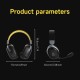 Ajazz безжични геймърски слушалки Wireless Gaming Headphones - AHM08 MAX Purple, White, Blue - Bluetooth , 2.4G