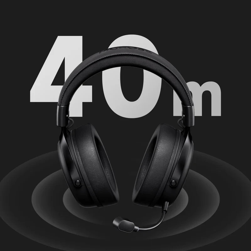 MCHOSE безжични геймърски слушалки Wireless Gaming Headphones - V9 Pro Steel Black - Bluetooth , 2.4G