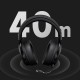 MCHOSE безжични геймърски слушалки Wireless Gaming Headphones - V9 Pro Steel Black - Bluetooth , 2.4G