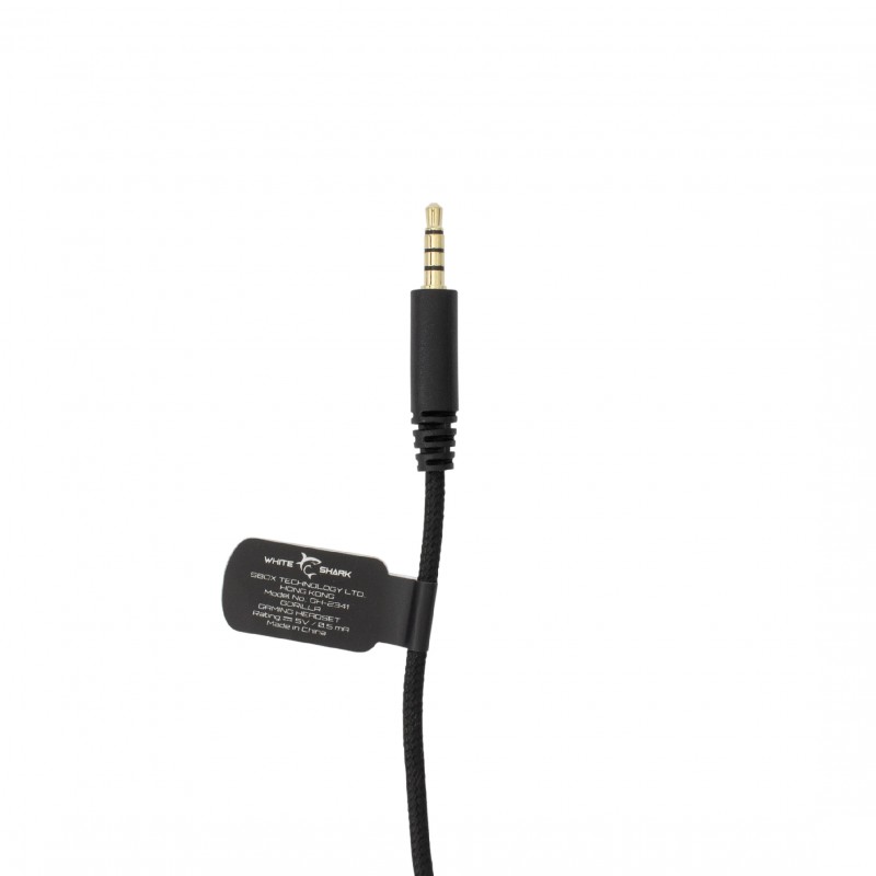 White Shark геймърски слушалки Gaming Headphones GORILLA BLACK/GREY - 53mm, Stereo 2.0