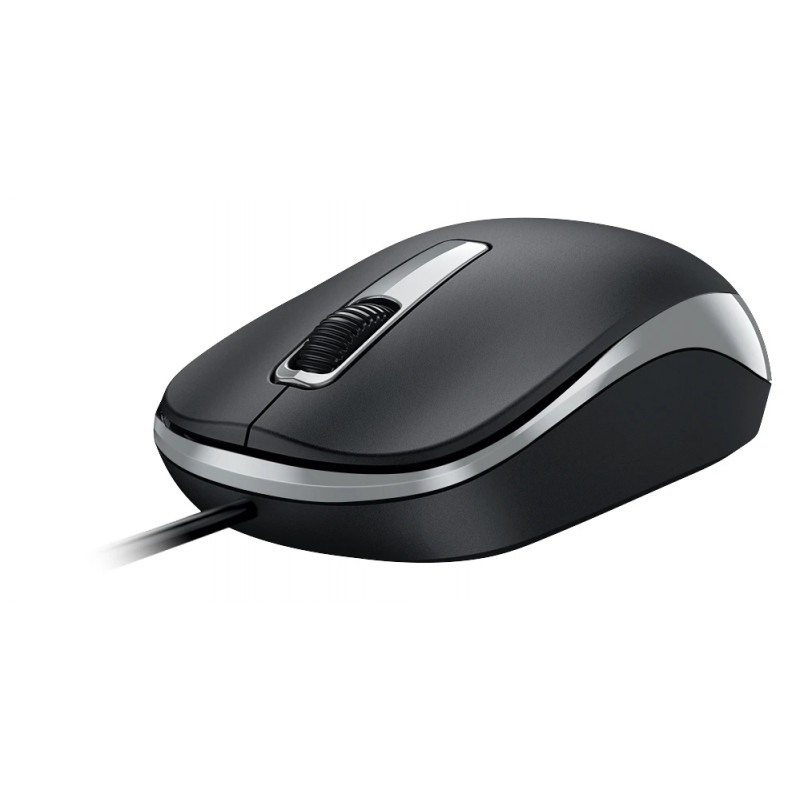 Genius безшумна мишка Silent Mouse DX-125S Black+Grey - SILENT, USB, GENIUS-DX-125S-BLK-GREY