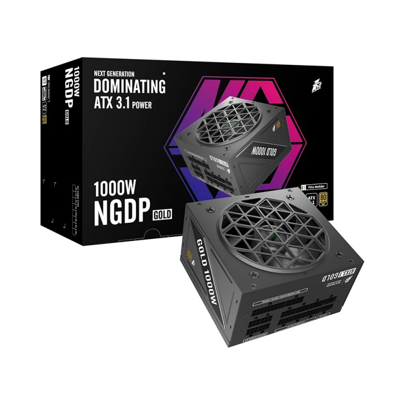 1stPlayer захранване PSU ATX 3.1 1000W Gold, Full Modular, PCIe 5.1 - HA-1000BA4, HA-1000BA4
