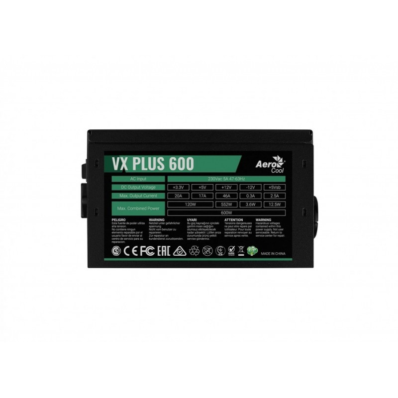 AeroCool захранване PSU VX PLUS STEALTH 600W - ACPN-VS60AEY.12
