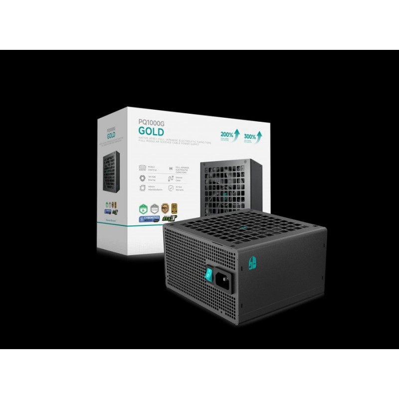 DeepCool захранване PSU ATX 3.1 1000W Gold, Full Modular - PQ1000G