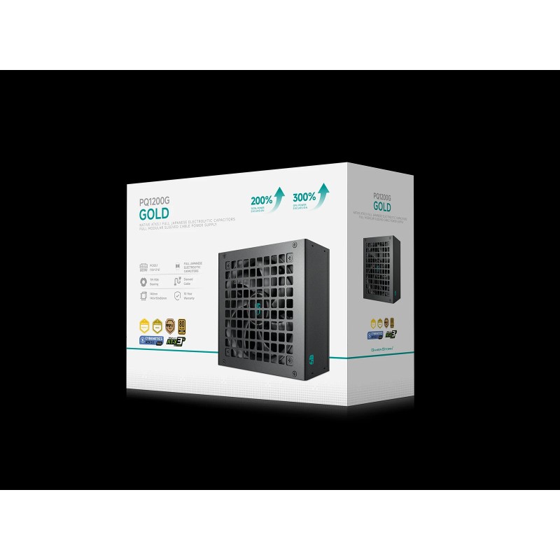 DeepCool захранване PSU ATX 3.1 1200W Gold, Full Modular - PQ1200G
