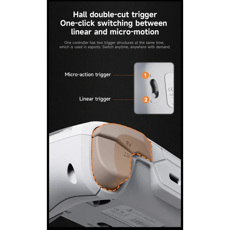 Ajazz геймпад Gamepad Set GP100 - Wireless, Bluetooth, 1000Hz - White