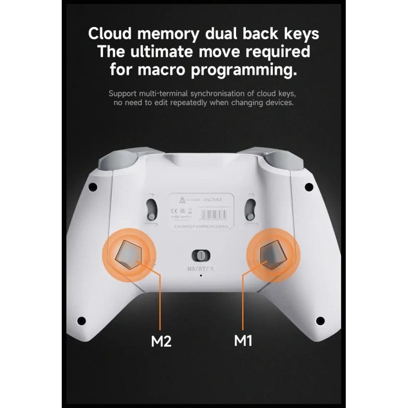 Ajazz геймпад Gamepad Set GP100 - Wireless, Bluetooth, 1000Hz - White