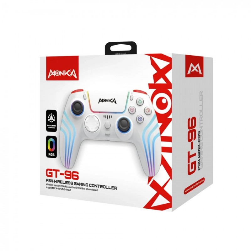 Marvo геймпад Gamepad Monka Contra GT-96 - PS4, RGB, Wireless, Vibration, MARVO-GT-96