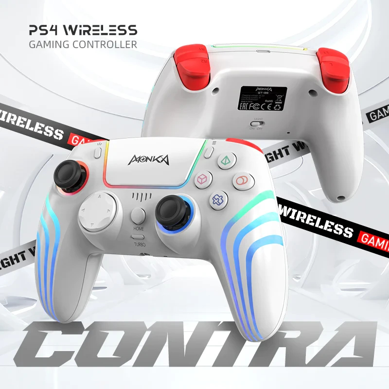 Marvo геймпад Gamepad Monka Contra GT-96 - PS4, RGB, Wireless, Vibration, MARVO-GT-96