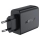 Acefast Универсално зарядно за стена Charger Wall GaN PD45W - A61 - USB-C x 2, USB-A x 2, Black, ACEFAST-A61-BK