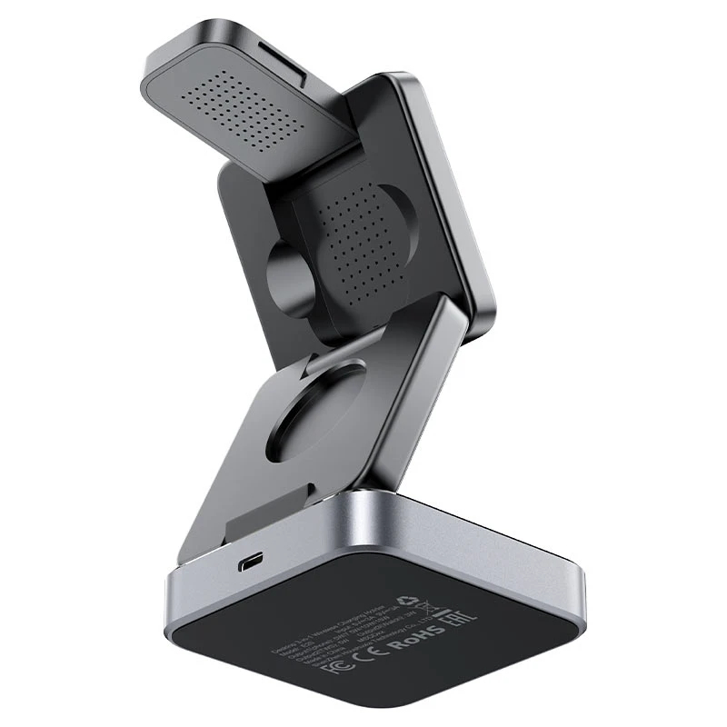 Acefast настолно устройство за безжично зареждане Desktop 3-in-1 Wireless Charging Holder - E20 Black