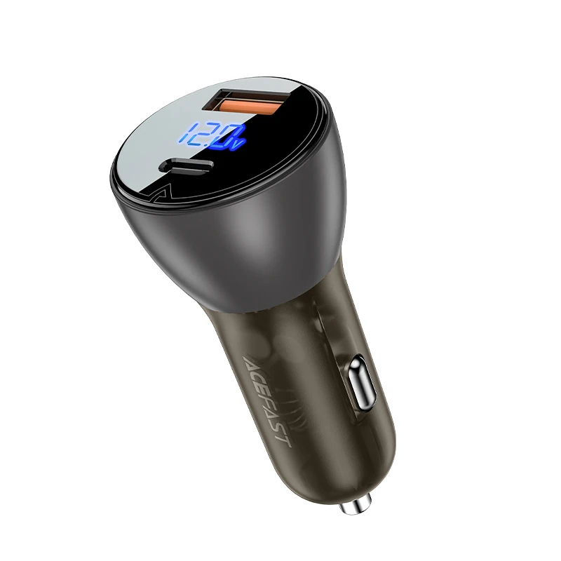 Acefast зарядно за кола Fast Charger Car PD3.0 63W - B6 - USB-A x 1, USB-C x 1, Black, ACEFAST-B6-BK