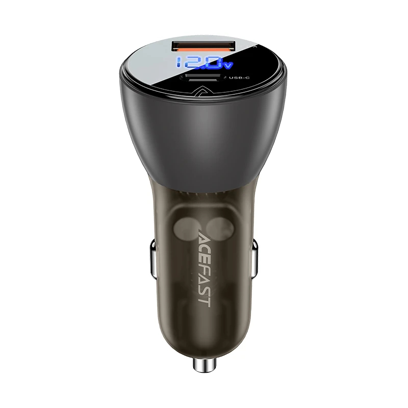 Acefast зарядно за кола Fast Charger Car PD3.0 63W - B6 - USB-A x 1, USB-C x 1, Black, ACEFAST-B6-BK