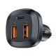 Acefast зарядно за кола Fast Charger Car PD3.0 66W - B9 - USB-C x 1, USB-A x 2, Black, ACEFAST-B9-BK