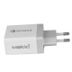 Makki бързо зарядно Fast Charger - QC3.0+3xUSB 30W White - MAKKI-QC48W4, MAKKI-QC48W4