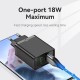 Vention бързо зарядно Fast Charger 2 x QC3.0 18W Black - FBAB0, FBAB0-EU