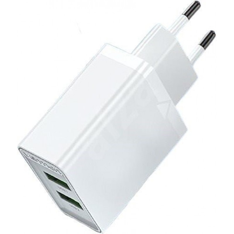 Vention бързо зарядно Fast Charger 2 x QC3.0 18W White - FBAW0, FBAW0-EU
