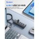 Orico хъб HUB USB3.0 4 port, Aluminium, Grey - PDD4U-U3-015-GY, PDD4U-U3-015-GY-EP