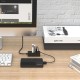 Orico хъб USB2.0 HUB 4 port - USB/Micro USB input, Black - W5P-U2-100-BK-EP, W5P-U2-100-BK-EP-HW