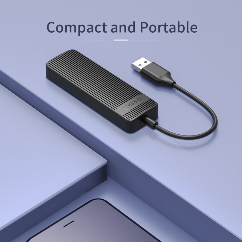 Orico хъб USB2.0 HUB 4 port White - FL02-WH, FL02-WH-BP