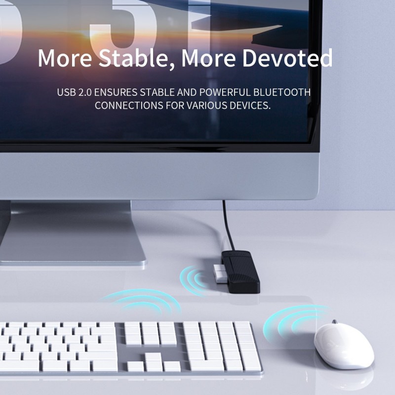 Orico хъб USB2.0 HUB 4 port White - FL02-WH, FL02-WH-BP