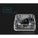 Orico хъб USB3.0 HUB 4 port transparent, 1m cable - MH4U-U3-03-CR, MH4U-U3-10-CR