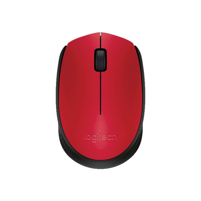 LOGITECH M171 WL BK/RED, M171 WL MOUSE  BLACK/RED / 910-004641